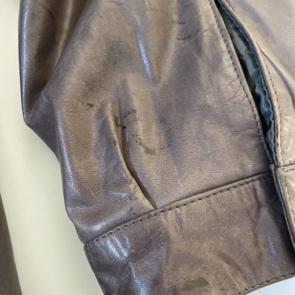 Vintage Jean-Paul Germain Leather Jacket Mens Bomber 40‎ Medium Y2K 1990s Coat - Picture 11 of 16